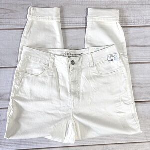 Off white High Rise Ankle Jeggings by M Jeans Maurice’s Rolled Hem Curvy